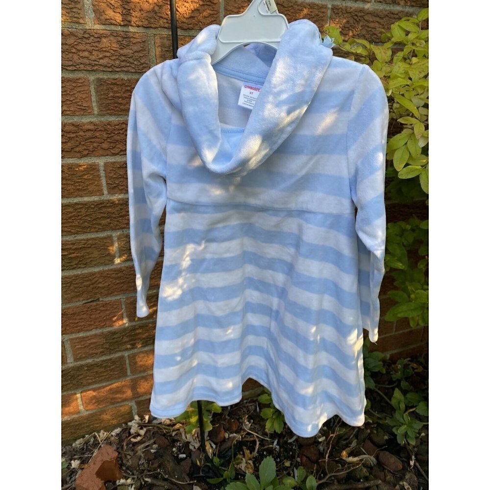 Gymboree Sz 5T Blue White Stripe‎ Girls Dress